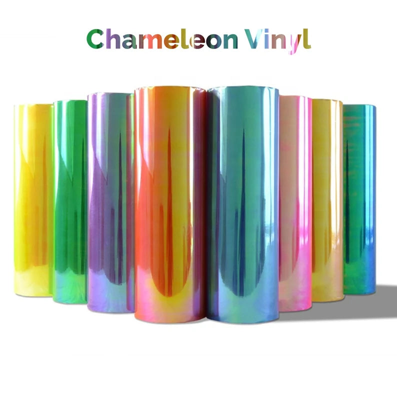 🦎 Chameleon Reflective Black HTV is reflective vinyl that goes down b